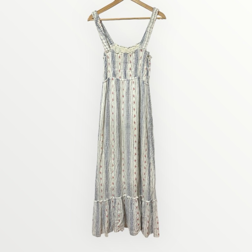 UO Urban Outfitters Ophelia Ruffle Hem Midi Dress